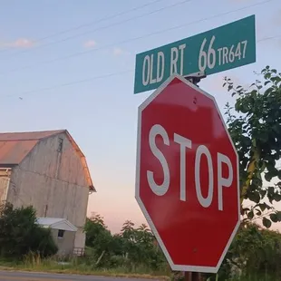 stop sign and street sign