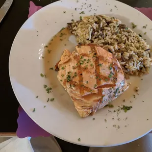 Salmon with rice