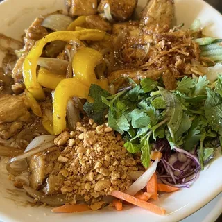 Spicy Tofu Lemongrass Vermicelli Bowl