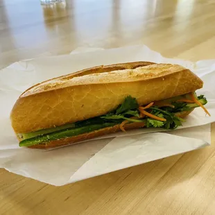 Grilled pork banh mi