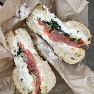 Lox Sandwich $16 (feb 2024)