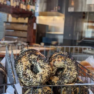 Black Sesame Bagels