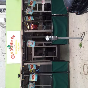 the front of the restaurant