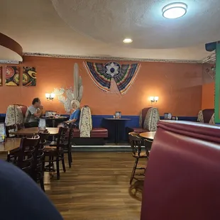 the dining area