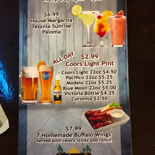 $6.99 House Margaritas..... sold
