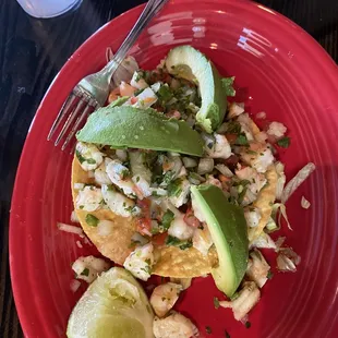 Ceviche tostada