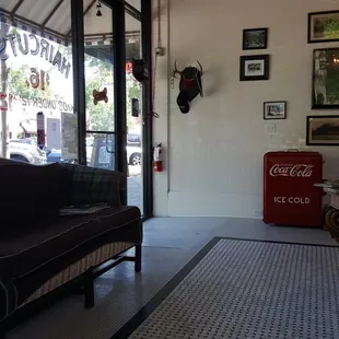 Coke in the bottle and gorgeous interior.