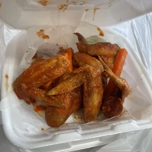 Regular hot wings