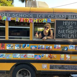 Amanda and her ice cream bus... thank you!