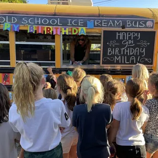 Needless to say, Old School Ice Cream Bus was a hit at the birthday party!