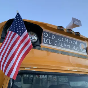 Proud to be an American Ice Cream Bus!
