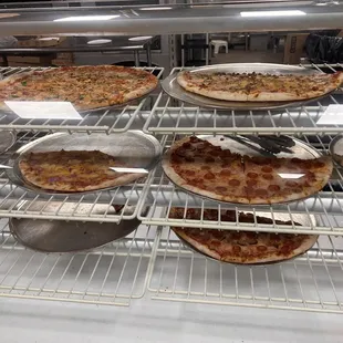 Walking enjoy a slice of pie