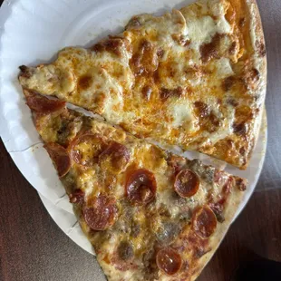 Buffalo chicken slice and all meat slice