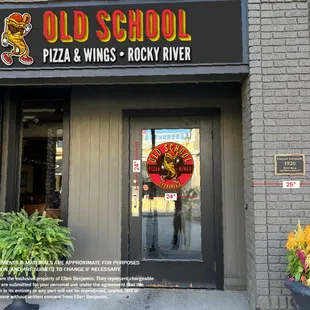 Store Exterior Image of Old School Pizza and Wings by Rocky River