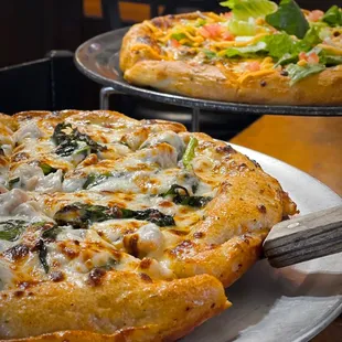 two different pizzas