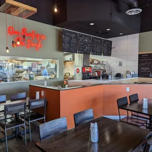 the interior of the restaurant