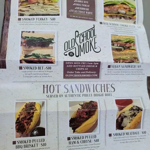 Deli and hot sandwiches