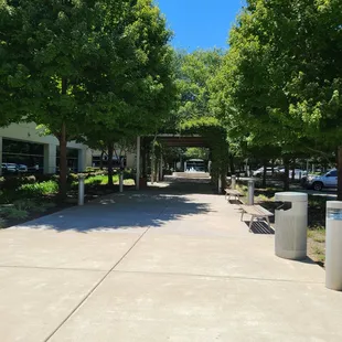 outside