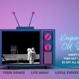 Happy Hour, Tuesday-Saturday 4pm-7pm, $1 off all beverages