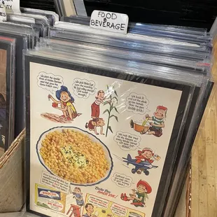 vintage food &amp; beverage prints