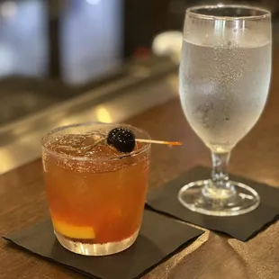 Old fashioned and something to keep me well hydrated (not talking about the water folks ;-))