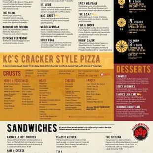 New updated menu