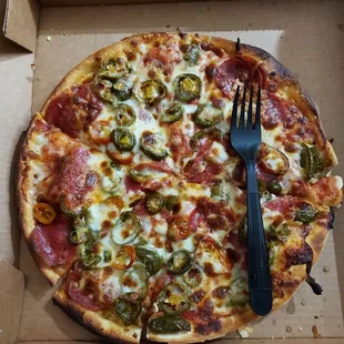 pizza, food