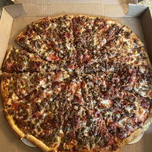 a pizza in a box