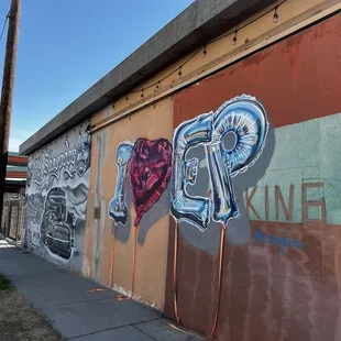 Art on the side of the building