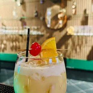 Pina colada drink