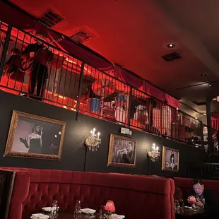 the interior of the restaurant