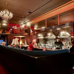 people sitting at the bar