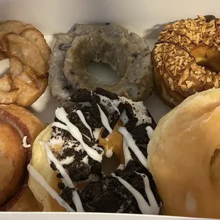 a variety of doughnuts