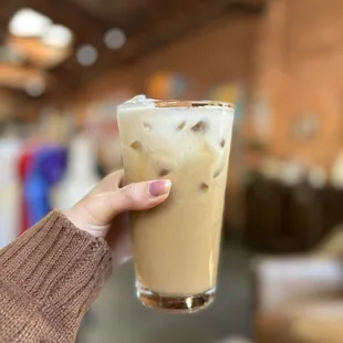 Banana cream seasonal latte