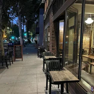 Early morning outside