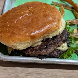 2nd burger and fries