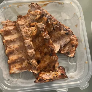 This is supposed to be two racks of boiled baby back ribs. Disgusting