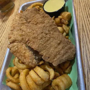 Chicken tenders and fries