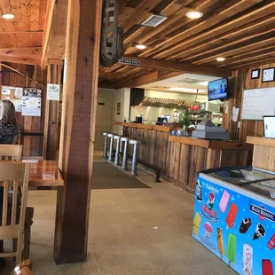 the interior of a restaurant