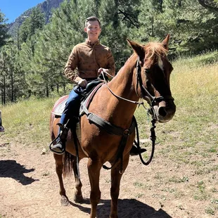 Brandon and JJ the horse.
