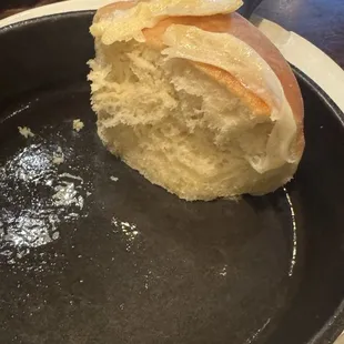 Bread app. Best thing we ate. But the parm on top was no good.