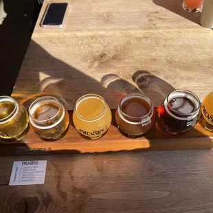 Brewer&apos;s Flight. You get SIX beers.  I loved five of them.  So good.