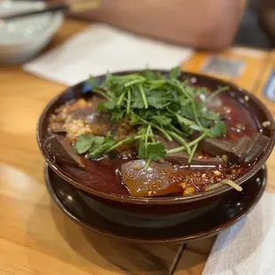 Mala duck blood is soooo good! Must order