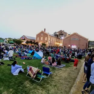 Movie night on the big screen