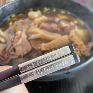 How cute! Fancy chopsticks