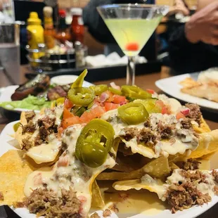 Smokehouse Brisket Nachos half order were delish!