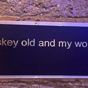 A cute plaque
