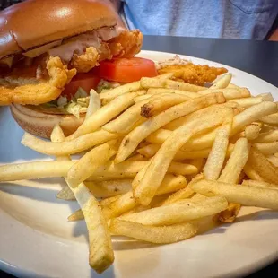 Fried Chicken Sandwich &amp; French Fries