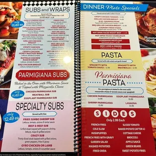 Full Menu