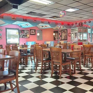 Inside of the restaurant